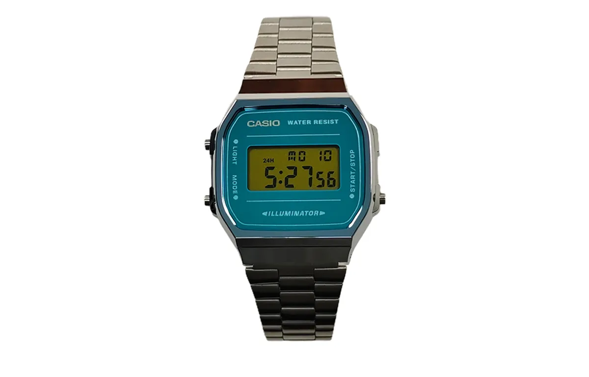 CASIO Custom Collection Quartz Movement Stainless Steel Strap Watch Men's Watches Blue Dial