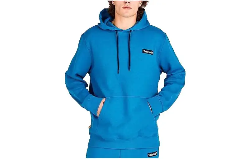 Timberland Sweatshirts Men's Blue Hooded Moderate Regular