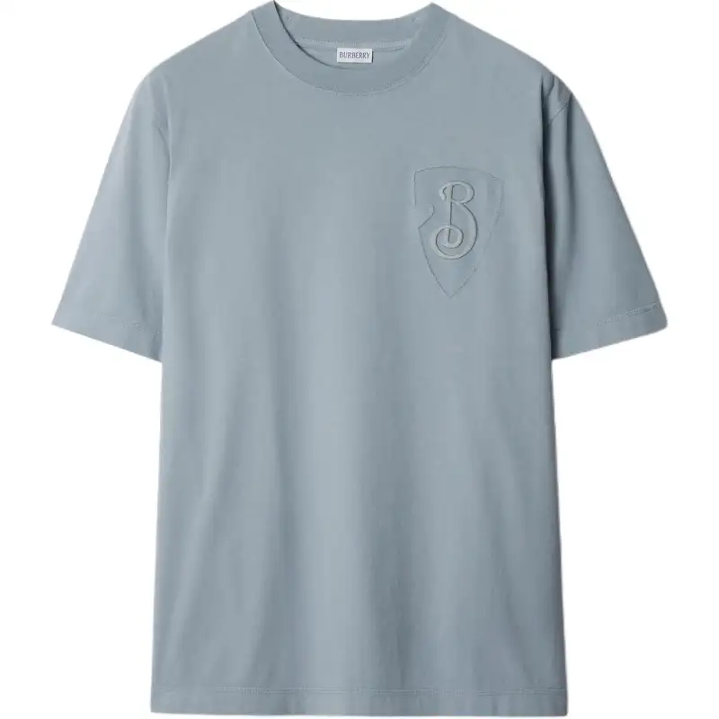 Burberry B-Shield Embroidered Crewneck T-Shirt