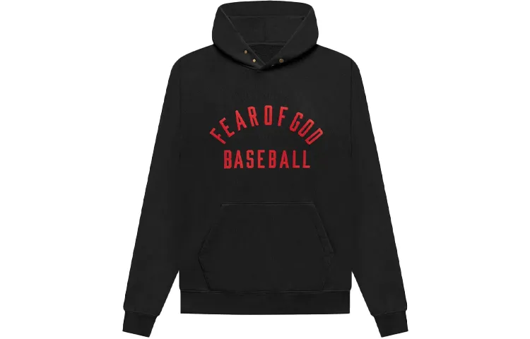 Fear Of God Sweatshirts Men's Vintage Black Hooded Moderate Heavyweight