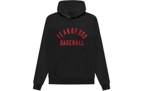 Fear Of God Sweatshirts Men's Vintage Black Hooded Moderate Heavyweight