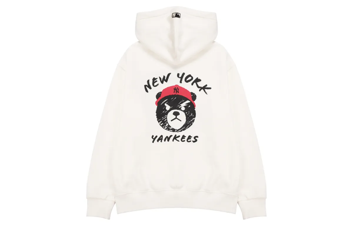 MLB Sweatshirts Unisex White Hooded (Non-detachable) Moderate