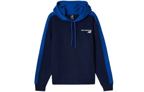 New Balance Sweatshirts Men's Blue Hooded Moderate Regular