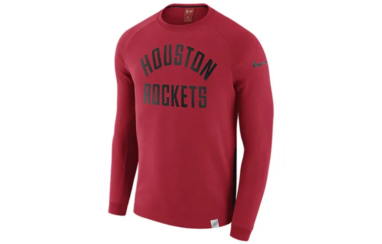 Nike Sweatshirts Men's Red Crew Neck Moderate Regular