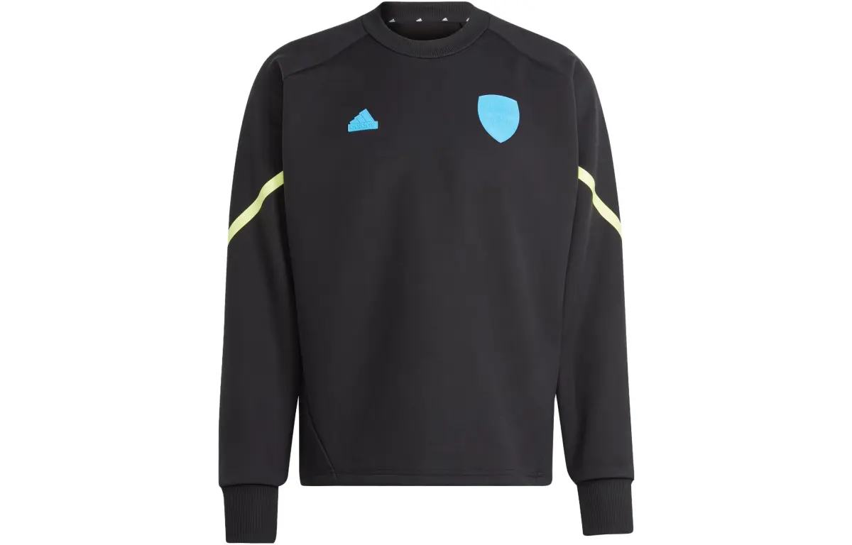 Adidas Arsenal Sweatshirts Men's Black Crew Neck Moderate Regular