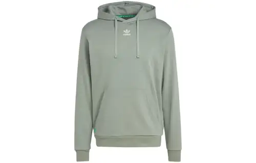 Adidas Originals Sweatshirts Men's Green Hooded Moderate Regular