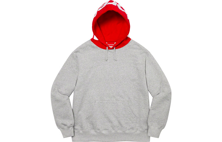 Supreme Week 2 Contrast Hooded Sweatshirt FW21 White