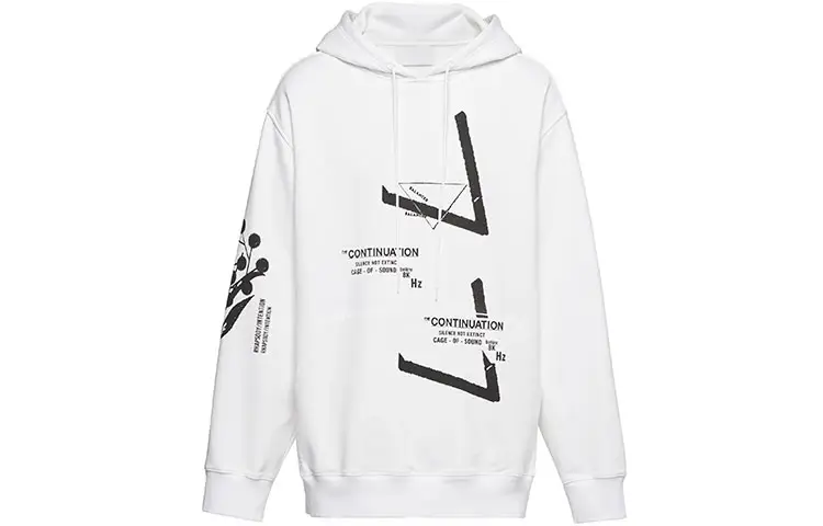 PRADA Sweatshirts Men's White Hooded Moderate Regular