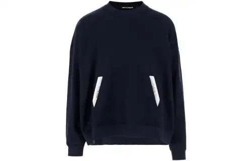 PALM ANGELS Logo Detailed Crewneck Sweatshirt