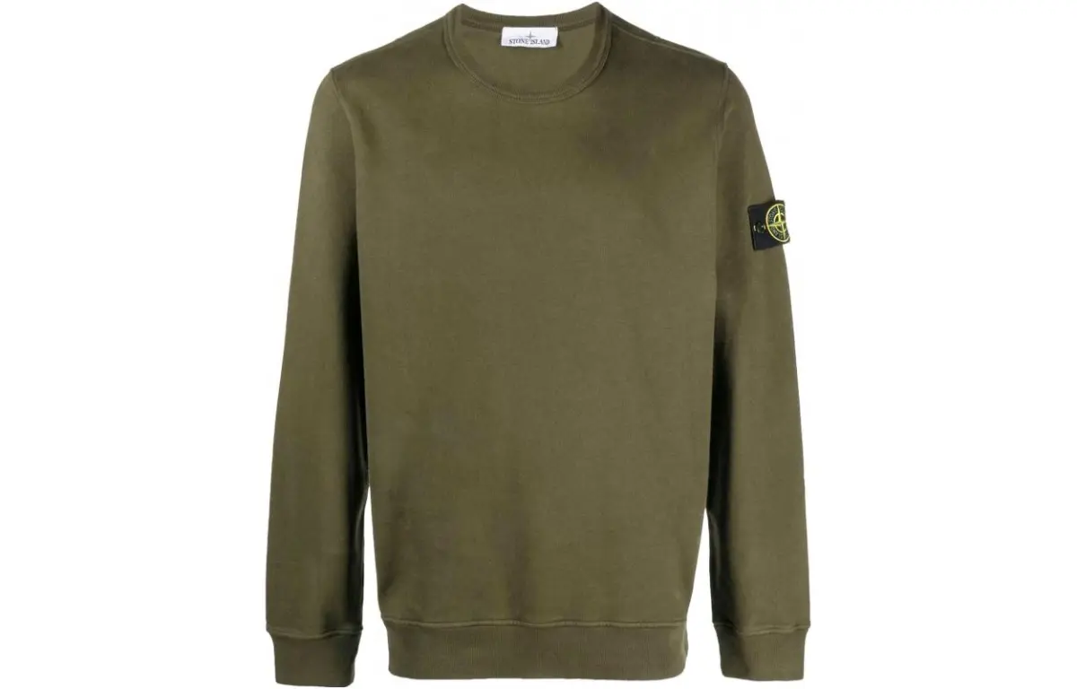 STONE ISLAND Logo Patch Crewneck Sweatshirt