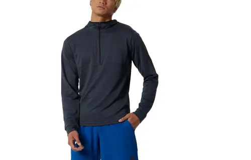 New Balance Sweatshirts Men's Black Hooded Moderate Other