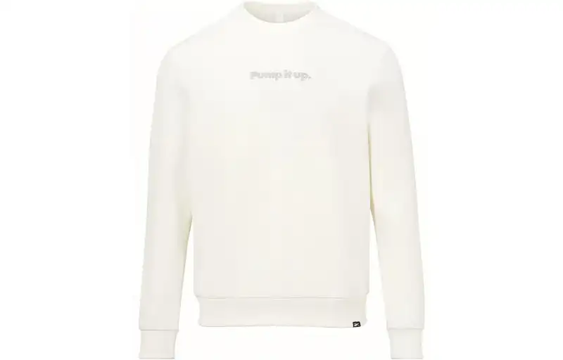 Reebok Sweatshirts Unisex Raw White Crew Neck Moderate