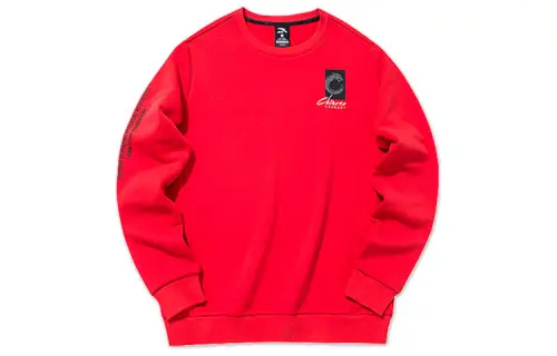 ANTA Variety Training Collection Sweatshirts Men's Passionate Red Crew Neck Moderate Regular