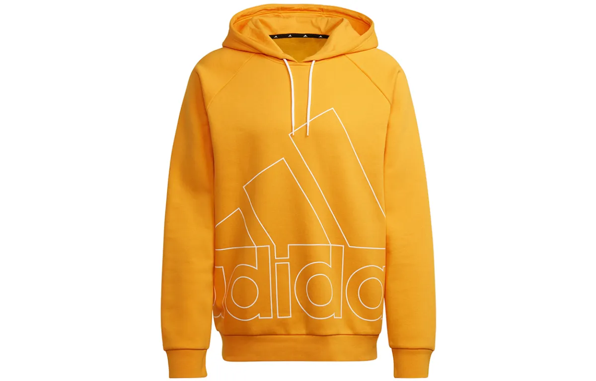 Adidas Sweatshirts Men's Gold Hooded Moderate Straight Fit