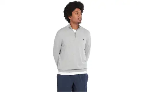 Timberland Sweatshirts Men's Gray Stand Collar Moderate Other