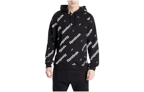 Reebok Sweatshirts Men's Black Hooded Moderate Other