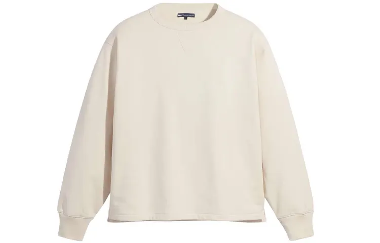 Levi's Sweatshirts Men's Ecru Crew Neck Moderate Straight Fit
