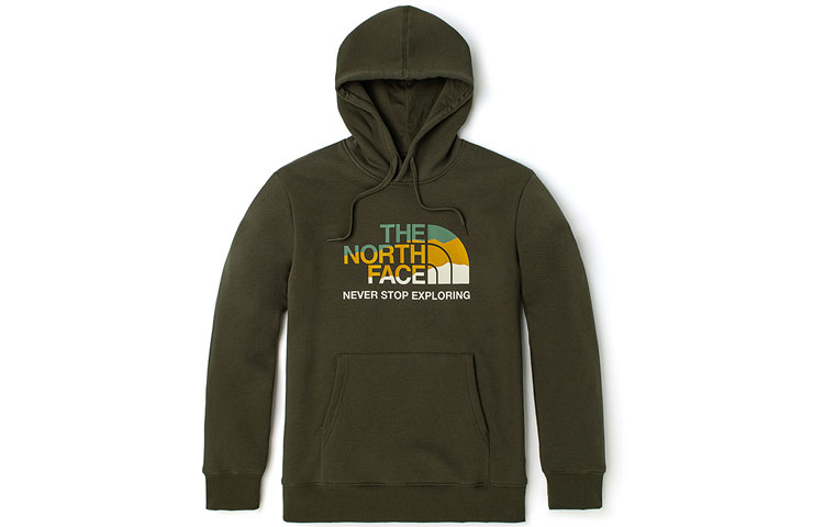 Худи The North Face Logo (зеленый)