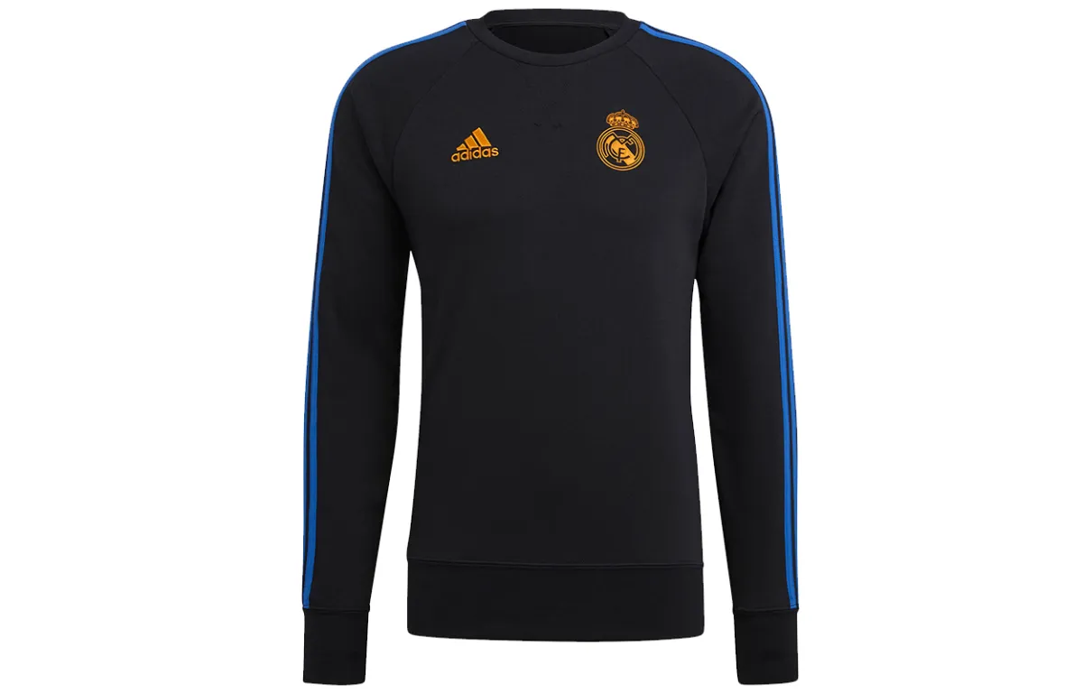 Adidas Sweatshirts Men's Black Crew Neck Moderate Regular