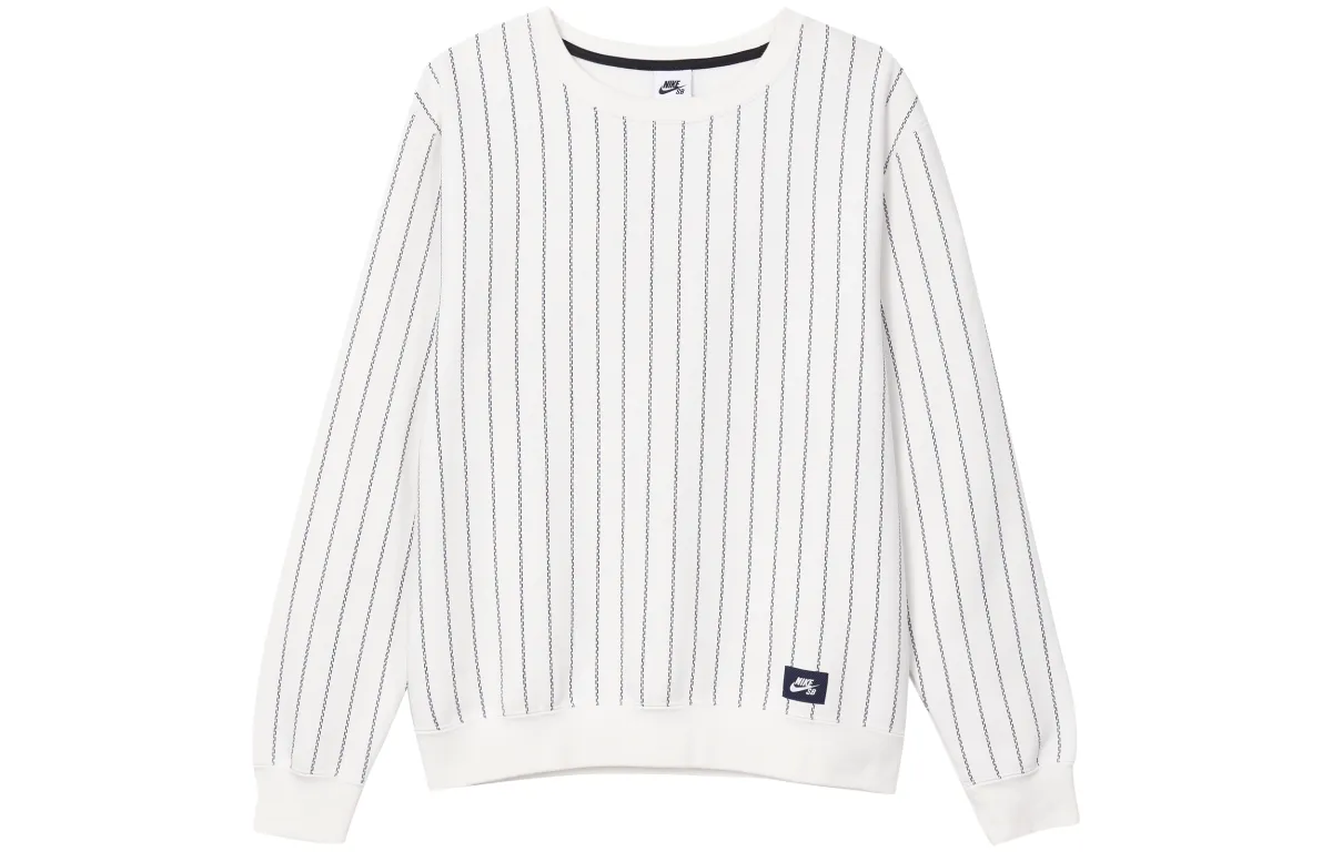 Nike Sweatshirts Unisex White Crew Neck Moderate Regular