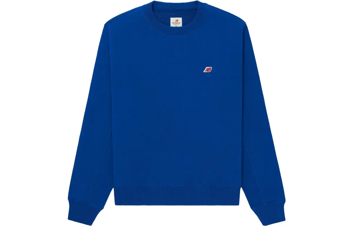 New Balance Made In USA Series Sweatshirts Unisex Blue Crew Neck Moderate Other