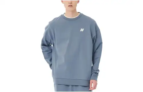 New Balance Sweatshirts Unisex Gray Crew Neck Moderate Regular