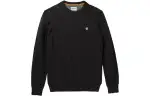 Timberland Sweatshirts Men's Black Crew Neck Moderate Regular