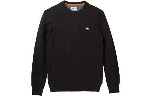 Timberland Sweatshirts Men's Black Crew Neck Moderate Regular