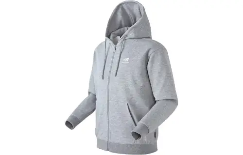 New Balance Sweatshirts Unisex Gray Hooded Moderate Regular