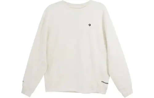 Converse Sweatshirts Men's Ecru Crew Neck Moderate Regular