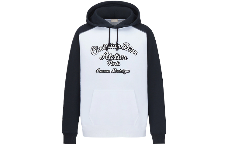 DIOR Hoody, white long-sleeve, with embroidery, with your logo imprint, print