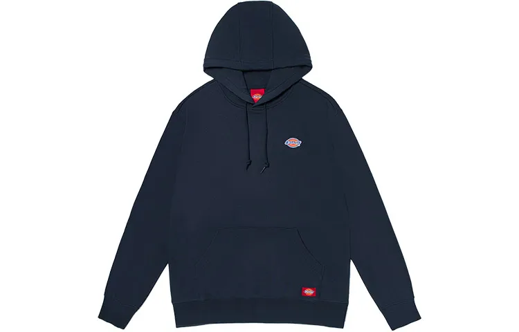 Dickies Sweatshirts Unisex Dark Marine Blue Hooded Moderate