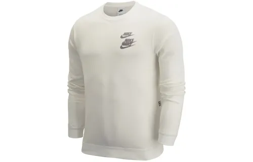 Nike Sweatshirts Unisex Sail White Crew Neck Moderate Regular