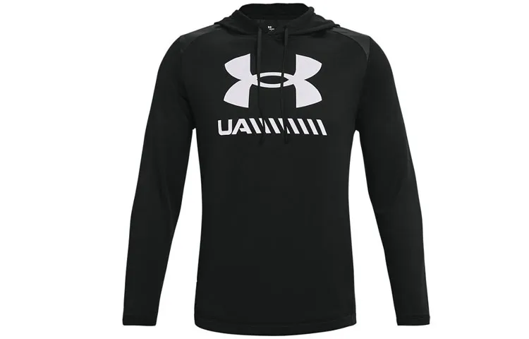 Under Armour Tech Sweatshirts Men's Black Hooded Moderate Regular