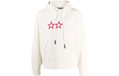 Palm Angels logo-embroidered cotton hoodie