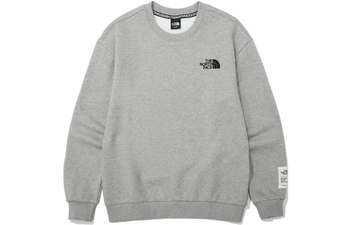 THE NORTH FACE Sweatshirts Men's Gray Crew Neck Moderate Other
