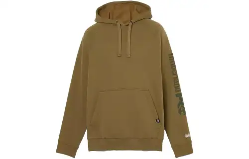 Timberland Sweatshirts Men's Olive Hooded Moderate Regular