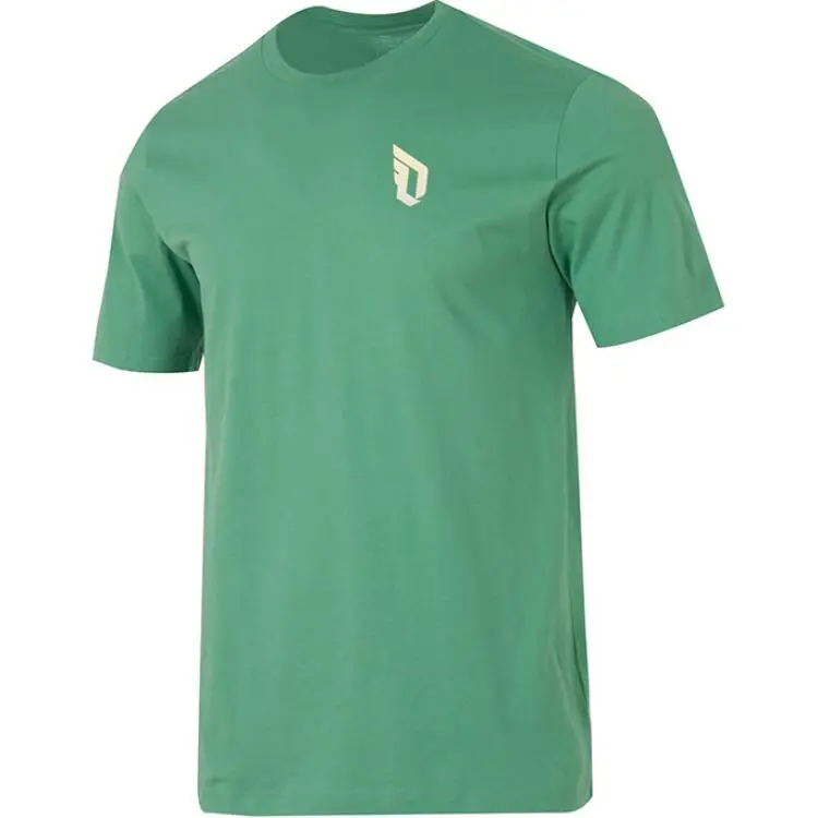 Adidas T-Shirts Men's Green Crew Neck Moderate Straight Fit