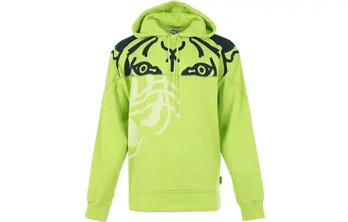 KENZO Sweatshirts Men's Green Hooded Moderate Regular