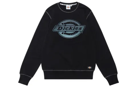 Dickies Sweatshirts Unisex Black Crew Neck Moderate Heavyweight