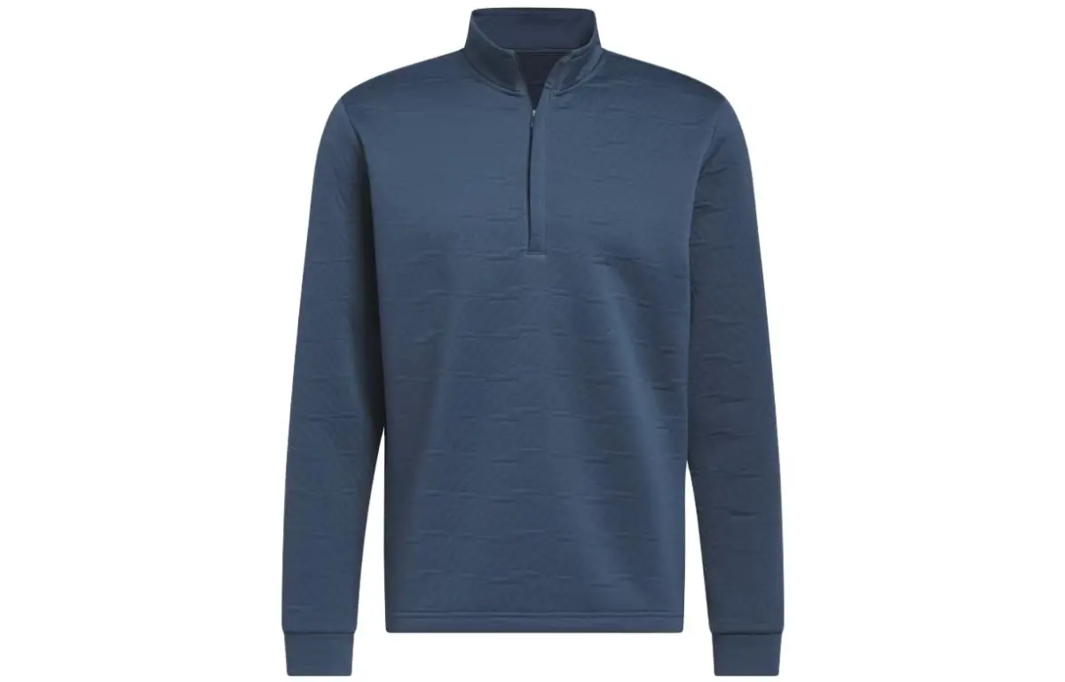 Adidas DWR Sweatshirts Men's Night Blue Stand Collar Moderate Regular