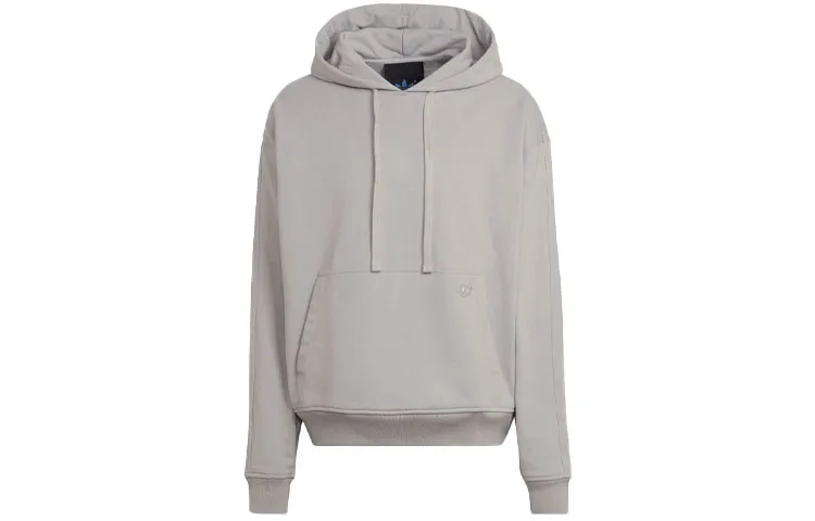 Adidas Originals Blue Version Sweatshirts Men's Gray Hooded Moderate