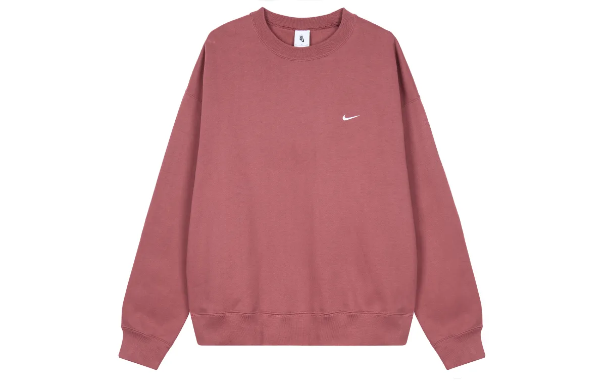 Nike Sweatshirts Men's Red Crew Neck Moderate Regular