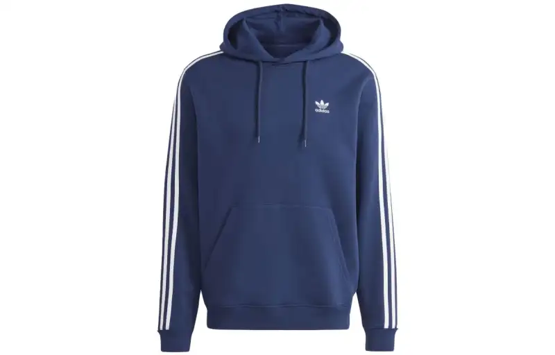 Adidas originals Clover Adicolor Classics 3-Stripes Hoodie Three Stripes Color Block Long Sleeve Hoodie Men's Night Indigo