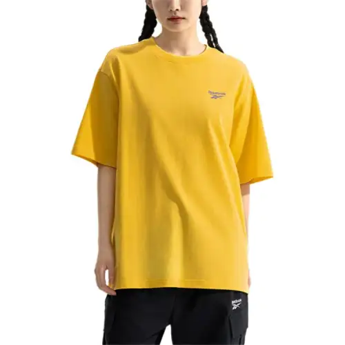 Reebok T Shirt Unisex Light Yellow