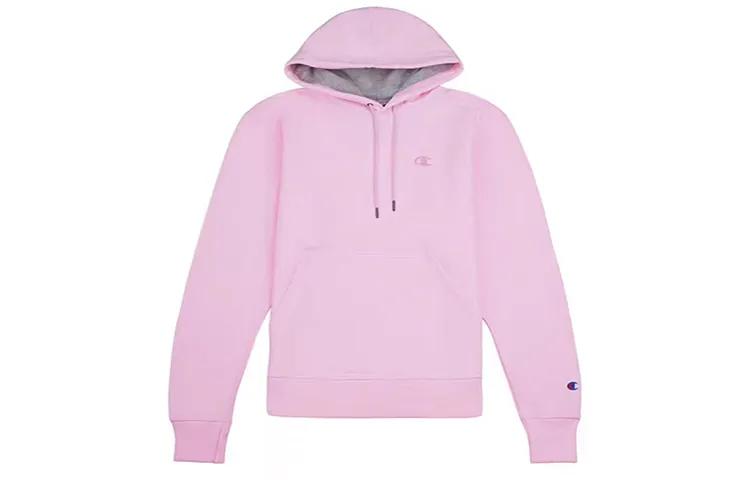 Champion Sweatshirts Unisex Pink Hooded Moderate Regular