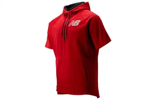 New Balance Sweatshirts Men's Red Hooded Moderate Regular