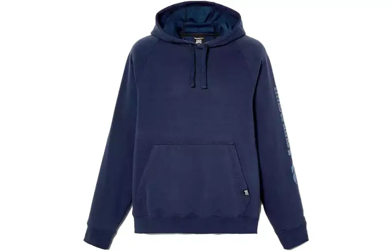 Timberland Sweatshirts Men's Dark Blue Hooded Moderate Regular