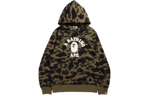 Bape 1st Camo College Pullover Hoodie FW21