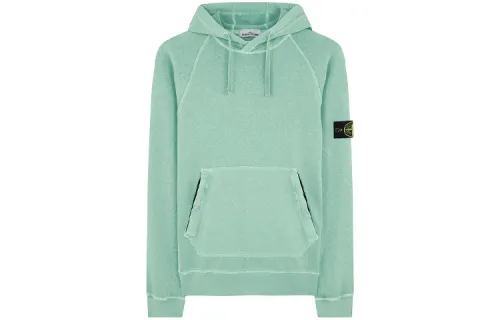 STONE ISLAND Sweatshirts Unisex Aqua Green Hooded Moderate